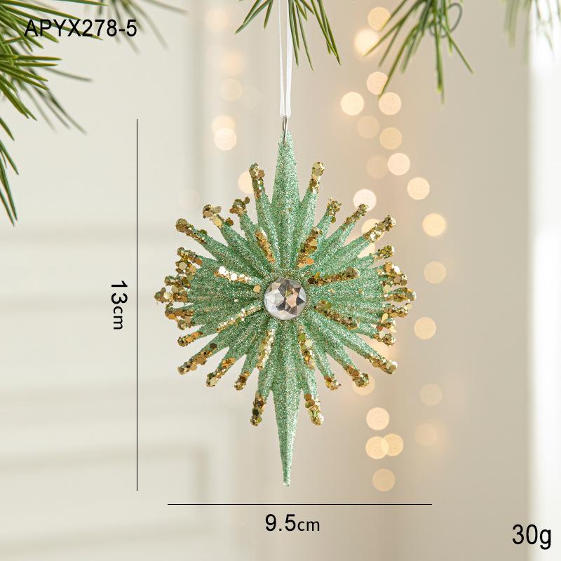 New Christmas Ornaments Green Butterfly Pendant Christmas Tree Pendant European Decoration Supplies In Stock