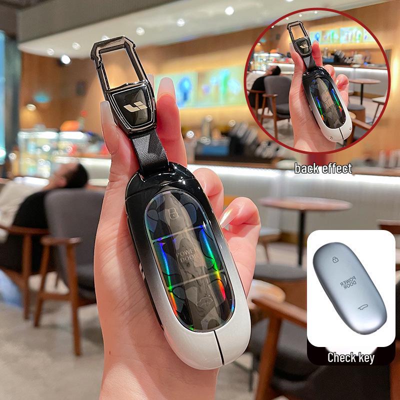 Ideal Key Case Shell Bag Keyring for L6/L7/L8/L9 Car Models - Stylish and Unisex.