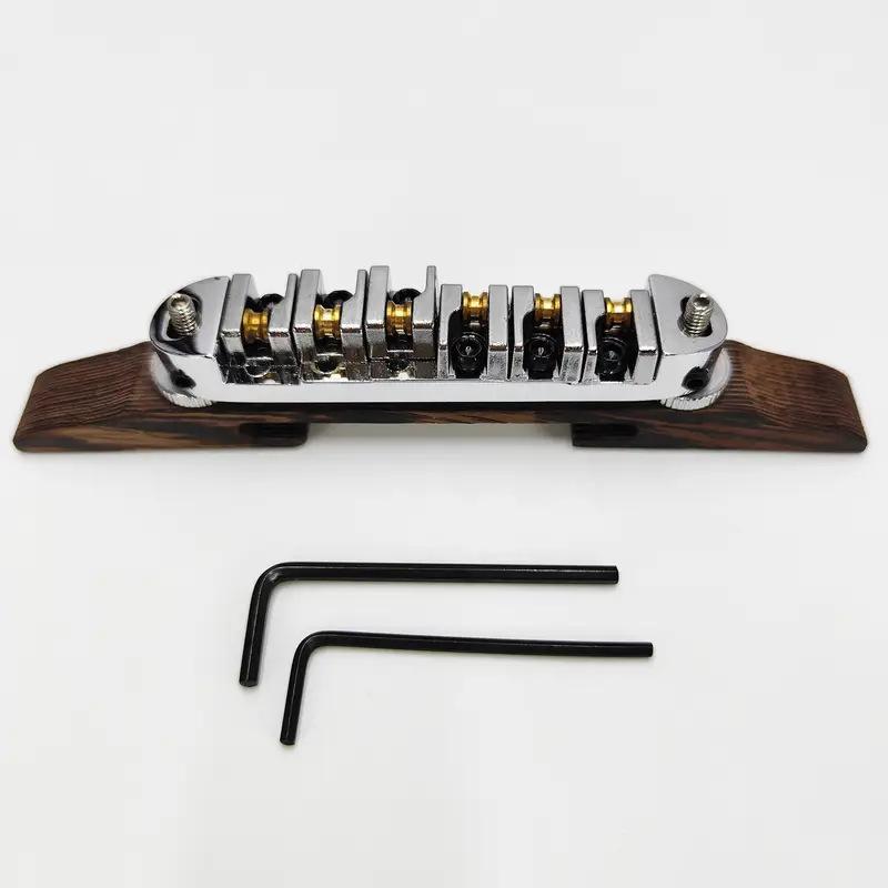 High-end Rosewood Jazz Electric Guitar Bridge Set Ball Shape Bottom Code Guitar Replacement Accessories