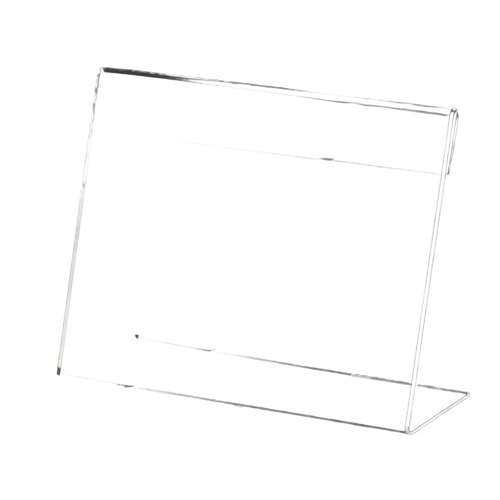 Business Card Holder Premium Acrylic L Shape Scratch Proof Sturdy Durable Business Card Display for Office Hotel Meeting