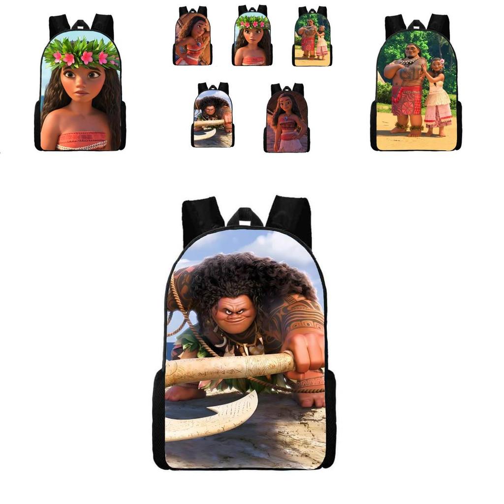 Moana Ocean Character Kids Backpack Set With Durable Waterresistant Material For School Use