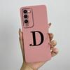 For Tecno Camon 18 Case Tecno Camon 18P Phone Case Camon 18T CH6 CH7n Cute Initial Letters Square Silicone Shockproof Back Cover