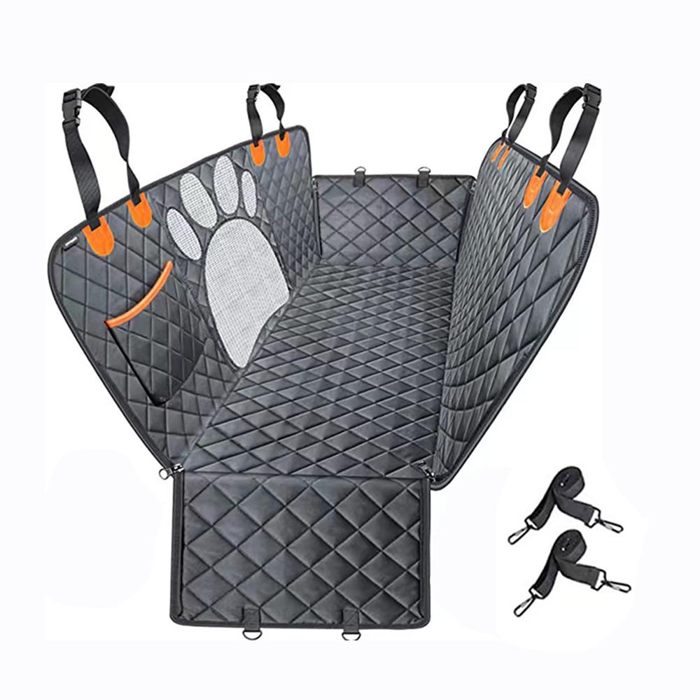 

Чехол на сиденье автомобиля для собак, переноска для кошек, водонепроницаемый коврик для путешествий, гамак для маленьких, средних и больших собак, защитная накладка на заднюю часть автомобиля 137x147cm чёрный