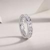 Full Diamond Round Zirconia Ring - Women's Stylish, Sophisticated, and High-end Jewelry for Everyday Wear