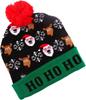 Colorful Dazzling LED Christmas Hat Holiday Pompom Ball Knitted Winter Beanie for Adults and Children Festive Party Hat