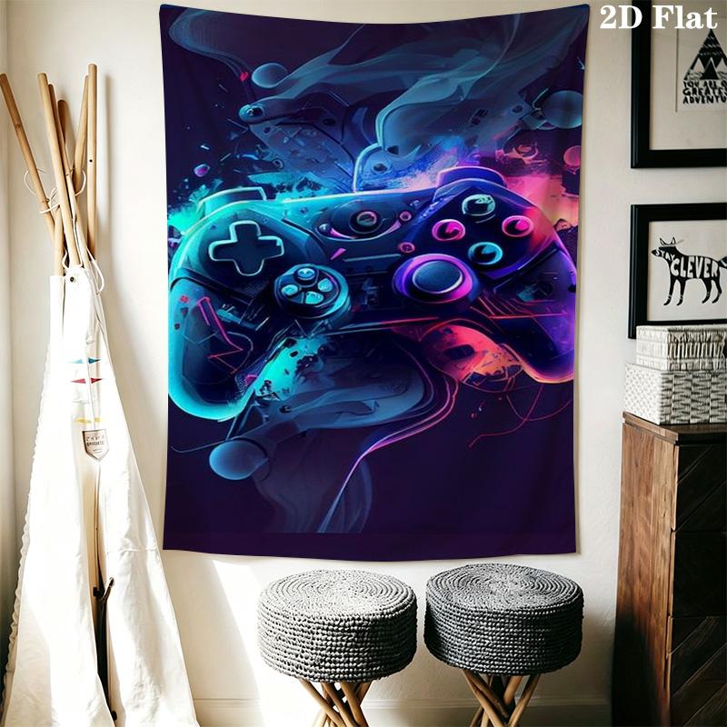 Video Game Controller Tapestry Tapestry Fashion Print Background Cloth Atmospheric Background Cloth Christmas Gift Background Wall Hanging Cloth