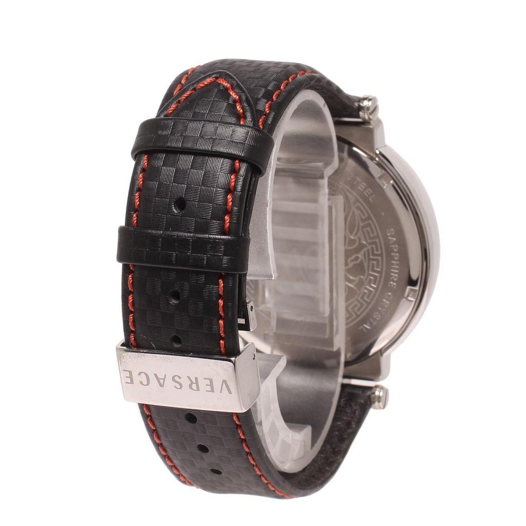 Used Good Condition Versace Watch VFG 051484320138 Quartz Black Men's VERSACE