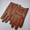 Unisex Patchwork Sheepskin Leather Gloves for Outdoor Cycling and Motorcycle Use