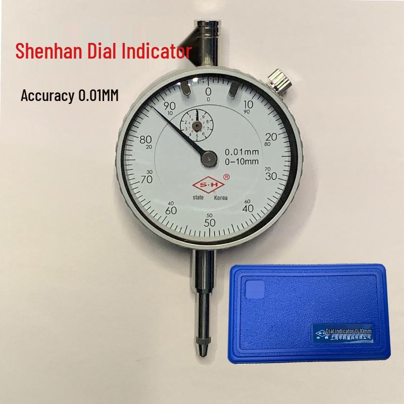 Shenhan Precision 0.01mm Dial Indicator, 0-10mm/20mm/30mm Range, Small Dial & 0-3 Micrometer Dial Head Shenhan Dial Indicator 0-10MM