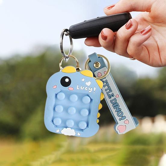Push Bubble Bead Maze Game Keychain Stress Relief Portable Press Bubble Sensory Fidget Toy Backpack Hanging Decoration Boys Girls Christmas Gifts