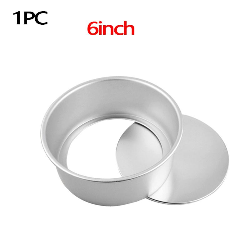 4pcs Round Cake Mold Aluminium Bakeware with Removable Base for Cake Baking Party Birthday Cake Cake Baking Tray Bakery Tools