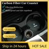 JUSK5 New 2025 Carbon Car Coaster Mat Interior Water Cup Pad Cushion For BMW X1 X2 X3 X4 X5 X6 X7 G20 G30 GT E46 E60 F10 E39 F30 E36 F