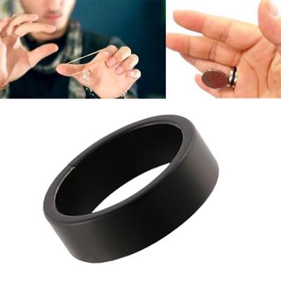 18/19/20/21mm Solid Color Magnetic Magic Ring Finger Trick Gimmick Prop Toy