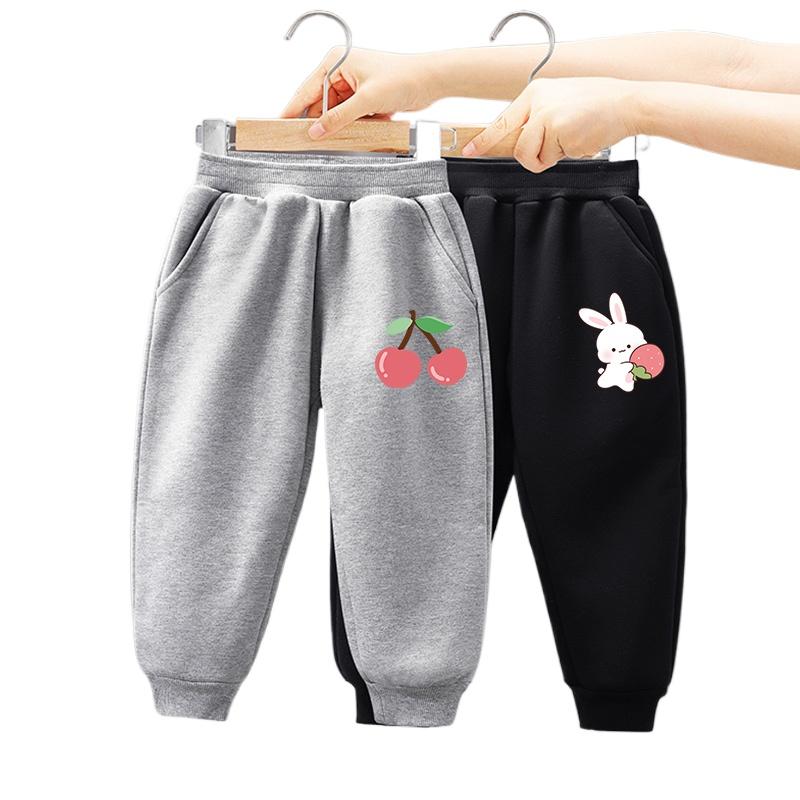 Barnkläder Barnkläder Casual Barnbyxor Modebyxor för Barn Söta Mjukisbyxor 2-delat Set Flickbyxor