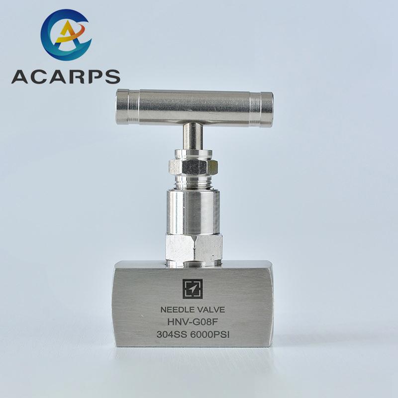 1/4" 3/8" 1/2" BSP Female High Pressure Stainless Steel 304 Shut Off Needle Globe Valve J13-250P Crane Flow Control