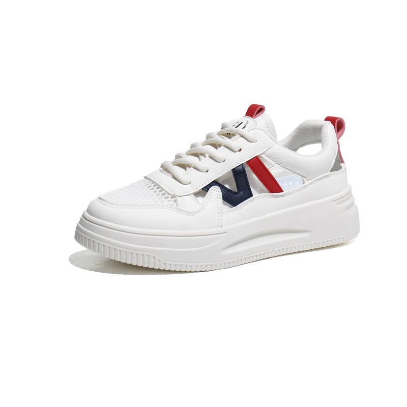 Mesh Hollow White Shoes Female Student Korean Version 2025 Summer New Versatile Sports and Leisure Board Shoes Female WS701