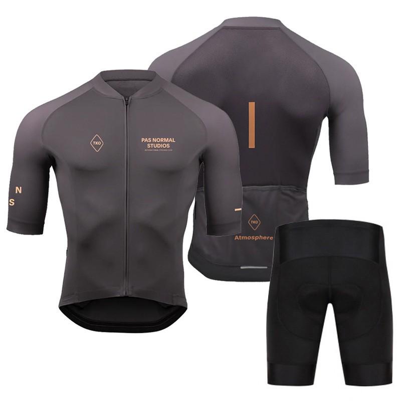 Mens Short Sleeve Cycling Jersey Set Team Edition Road Bikes Breathable