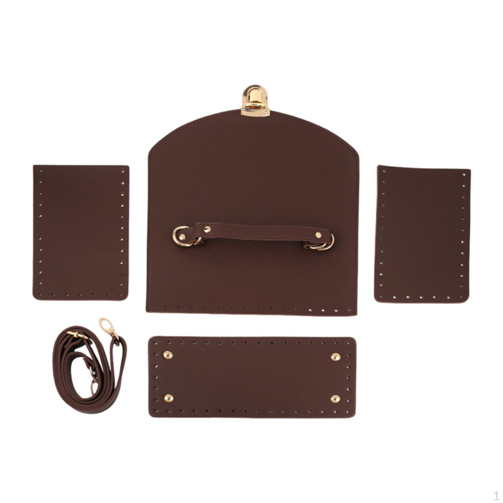 

Основы для сумок для вязания крючком Дно / Плечевой ремень / Клапан / Замок-защелка Сделай сам кофейный