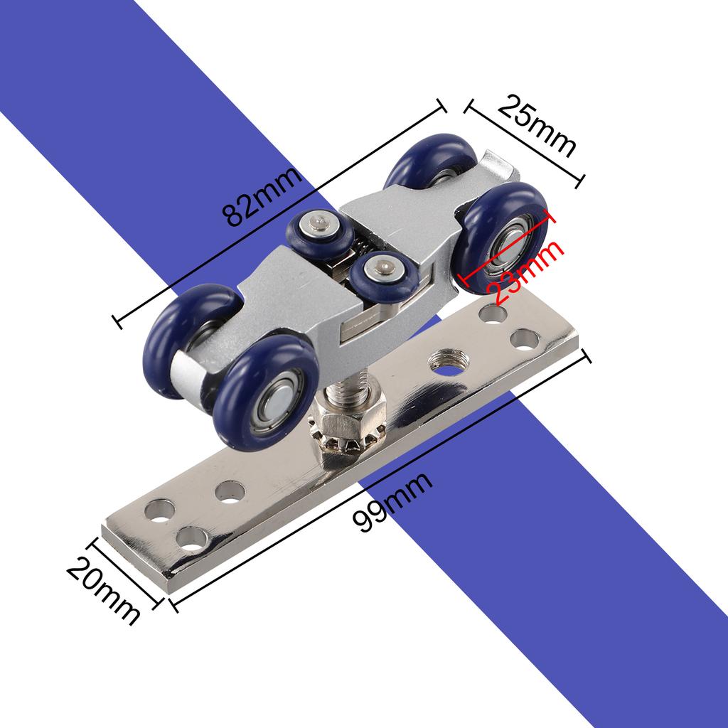 Zinc Alloy + Nylon Hanging Wheel Hanging Wheel A Shown Features With Its Solid Construction High-Quality Rail Pulley