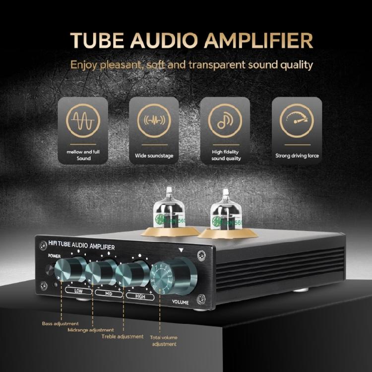 HiFi Sound Preamplifier Vacuum Tube Amplifiers Buffers Treble Bass Adjustment Preamp Tube Amplifiers Accessories