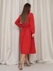 Red Classic Dress with Long Sleeves ISSA PLUS