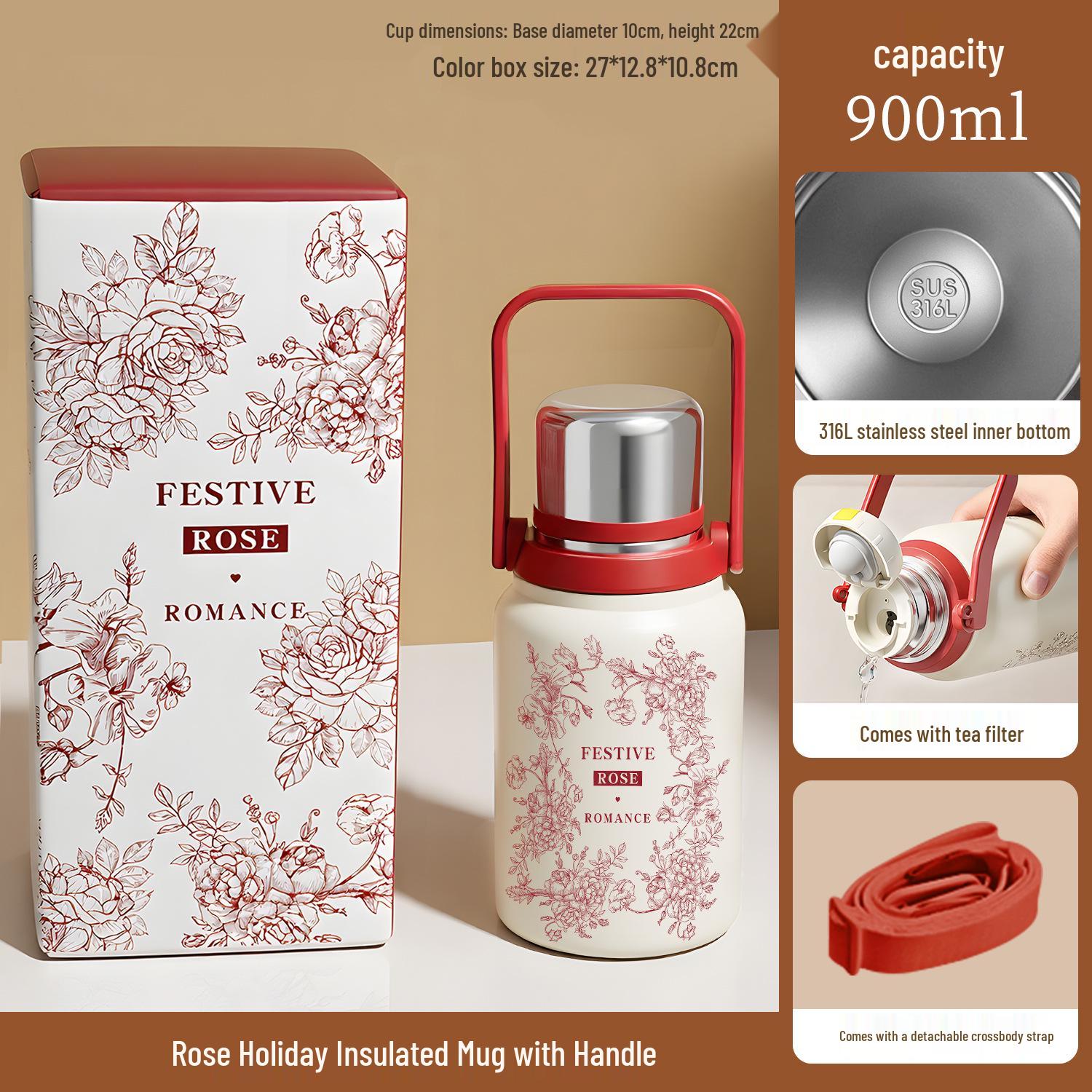 

Elegant Women s Water Bottle Set: New Model with Two Red Bottles, Insulated Flask, Large Capacity. Default