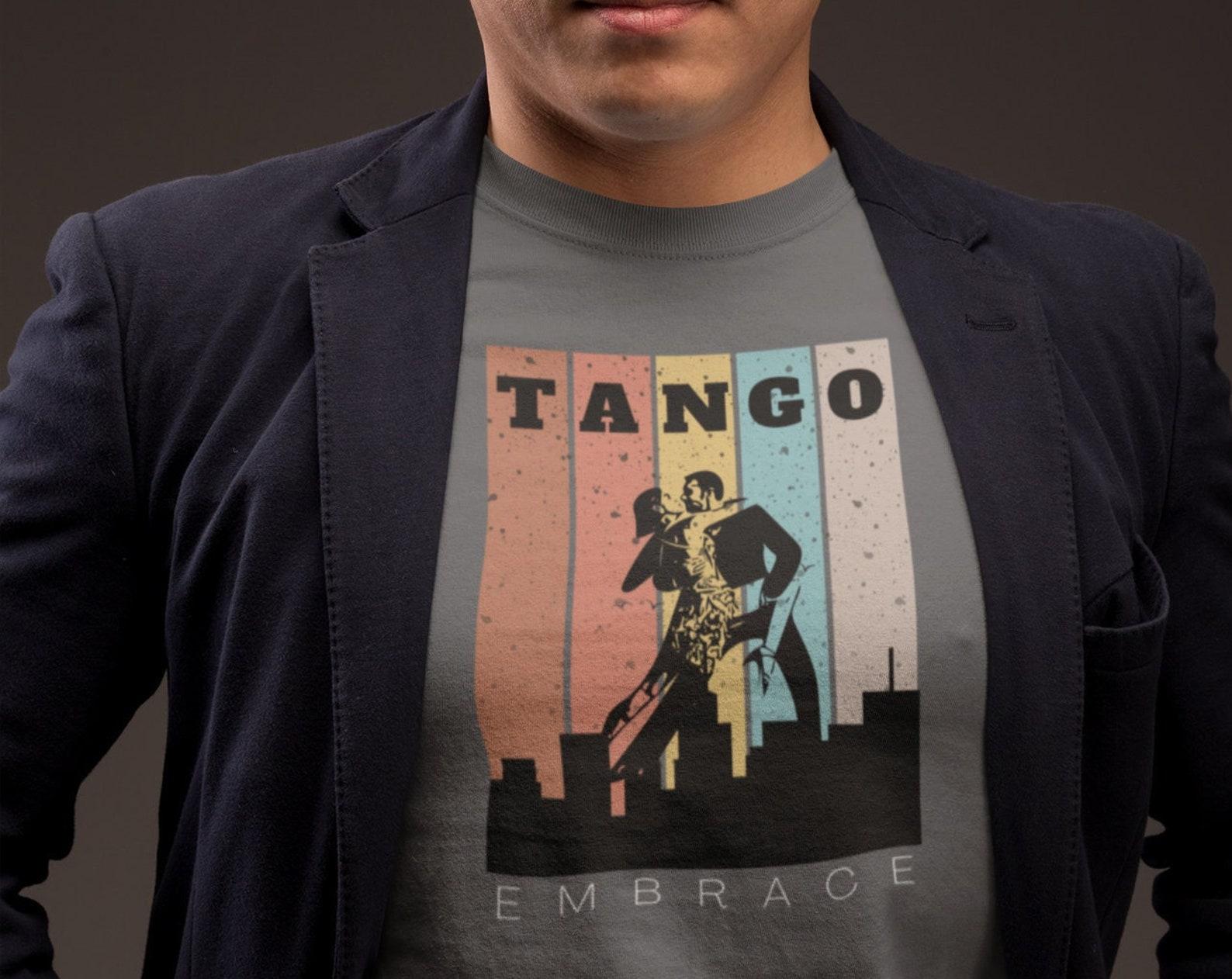 Tango Shirt/Tango T-Shirt/Dancewear/Dance Shirt/Practice Shirt/Practice Wear/Graphic Shirt L