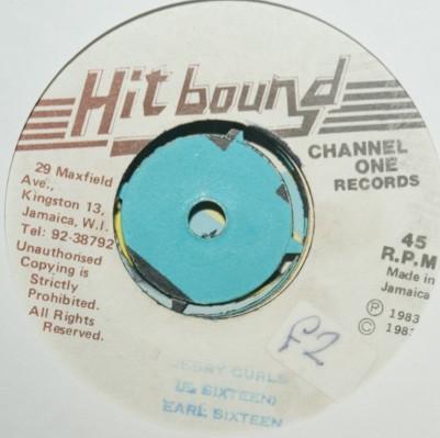 

7inch Record EARL SIXTEEN Jerry Curls none Hit Bound 1983 Jamaica Reggae Ska Dub Used