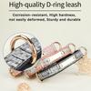 Pet Collar Double D Ring Hangable Accessories Space Cotton Inner Large and Medium Dog Collar