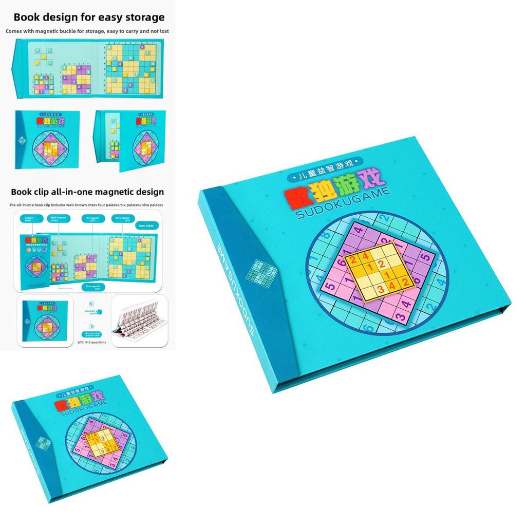 Wooden Magnetic Sudoku Puzzle Toy For Kids Brain Teasing Educational Gift
