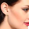 Gehena by Estele Golden Non Precious Base Metal Stud Earrings for Women