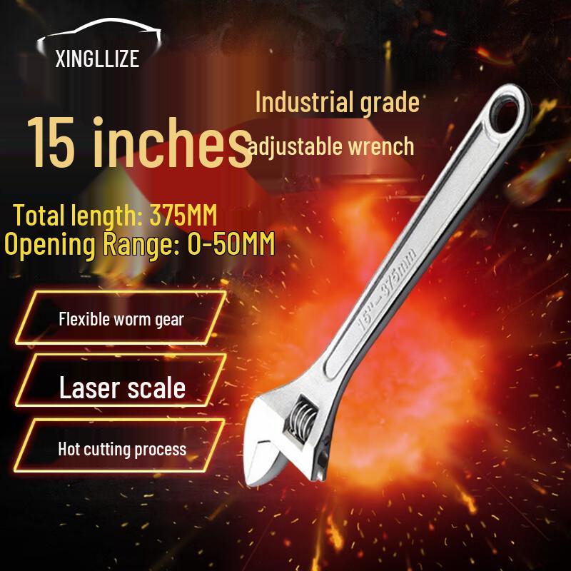 Industrial Grade Adjustable Wrench
