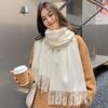New Black Scarf Cashmere Woman Wool Ladies Scarf 2026 Solid Color Warm Checkered Scarf Women's Winter Scarves Autumn 13 Colors