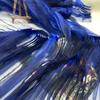 150cm X 1 Yard Organza Pleated Fabric Hardnet Texture Colorful Two-color DIY Clothing Fabric Handmade Pleated Pleated Decoration