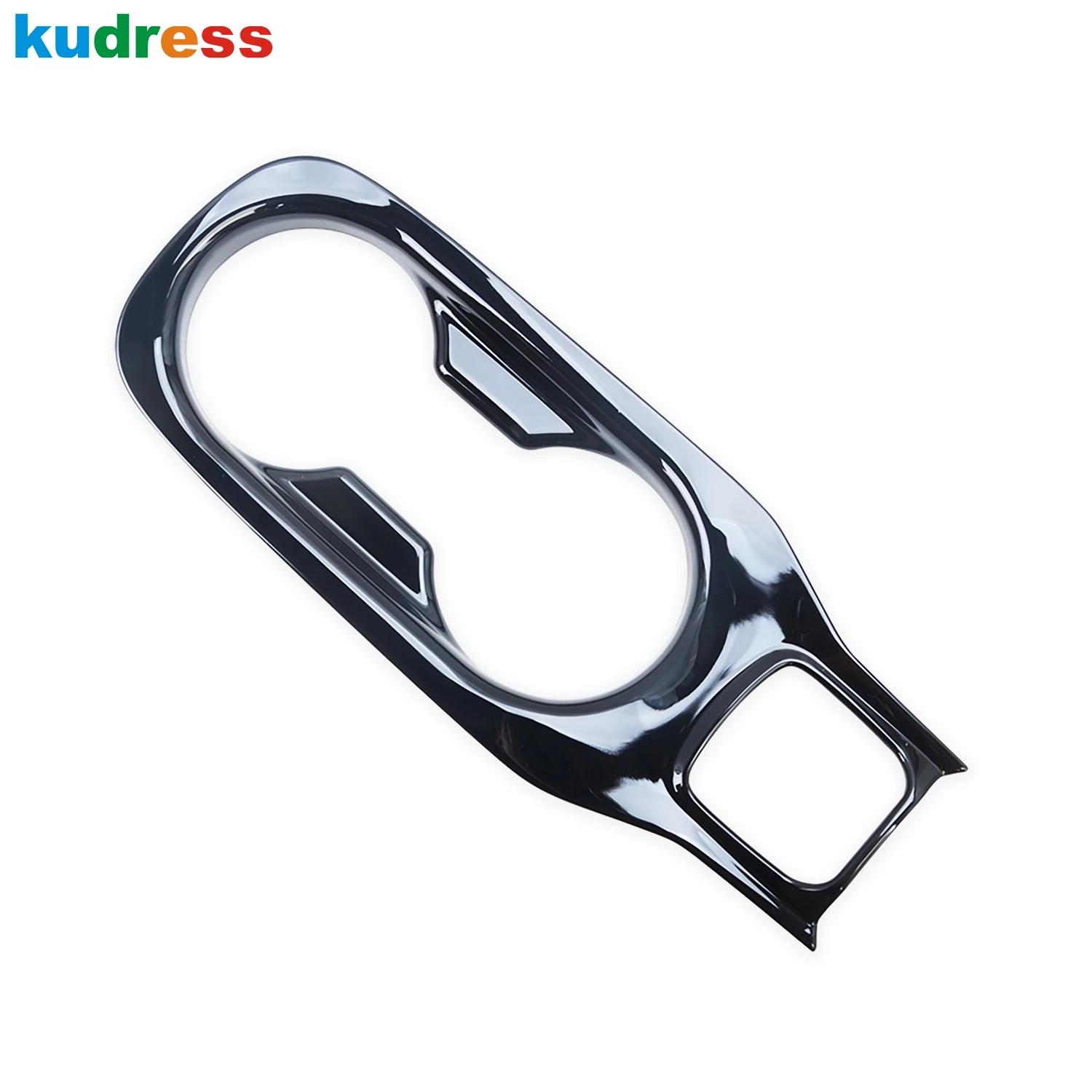 For Toyota Corolla -   Hatchback Black Car Center Console Water Cup Holder Frame Cover Trim Interior Accessories Black Baking Varnish