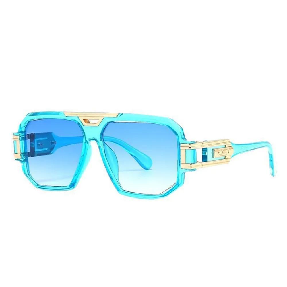 Square Full Frame Sunglasses Man Oversized Large Frame Anti-UV Glasses UV400 Retro HD Sun Glasses Men Fashion Decorate Eyewear