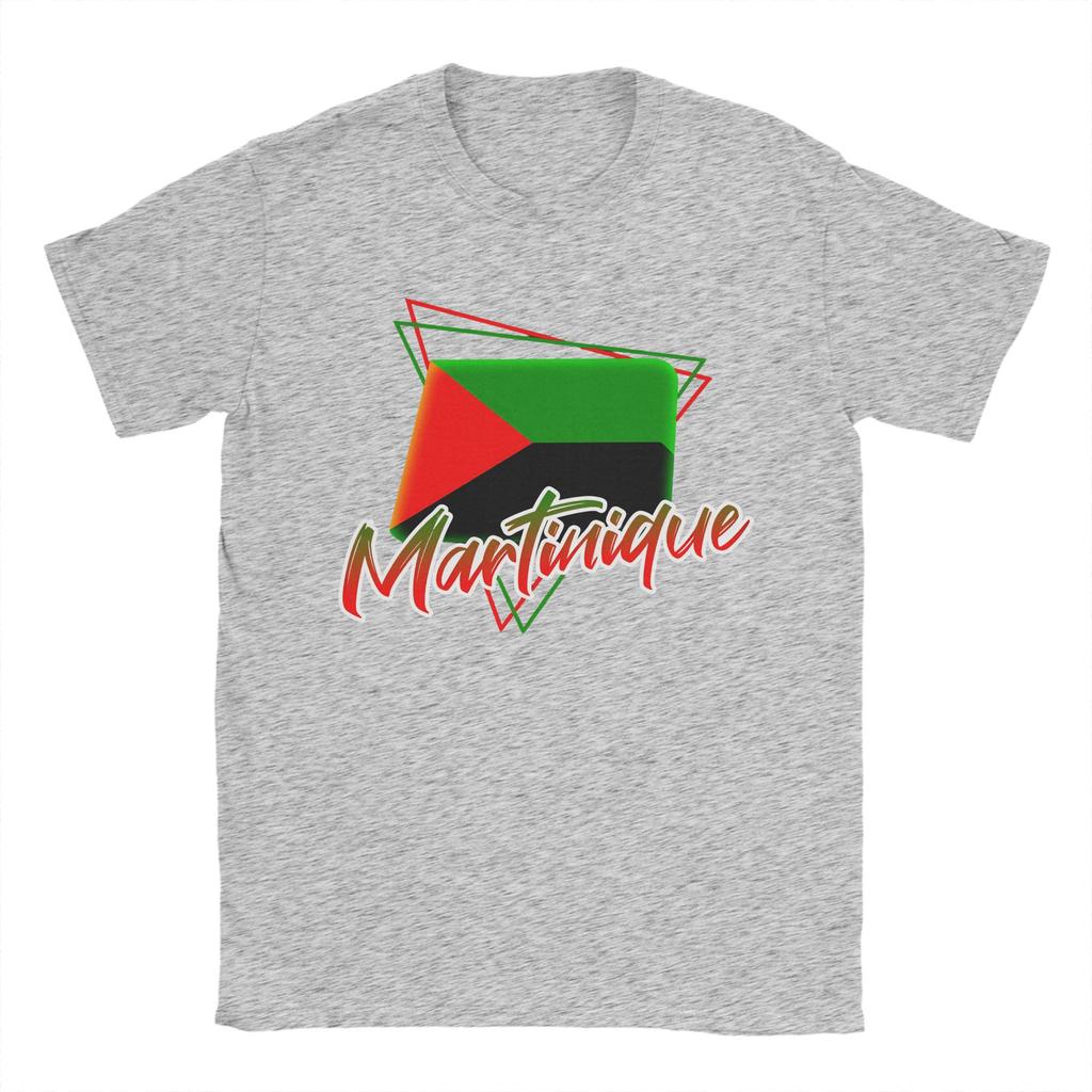 Martinique Flag T Shirt Unisexs Cotton Novelty TShirts Crew Neck Tee Shirt Short Sleeve Clothes New Arrival