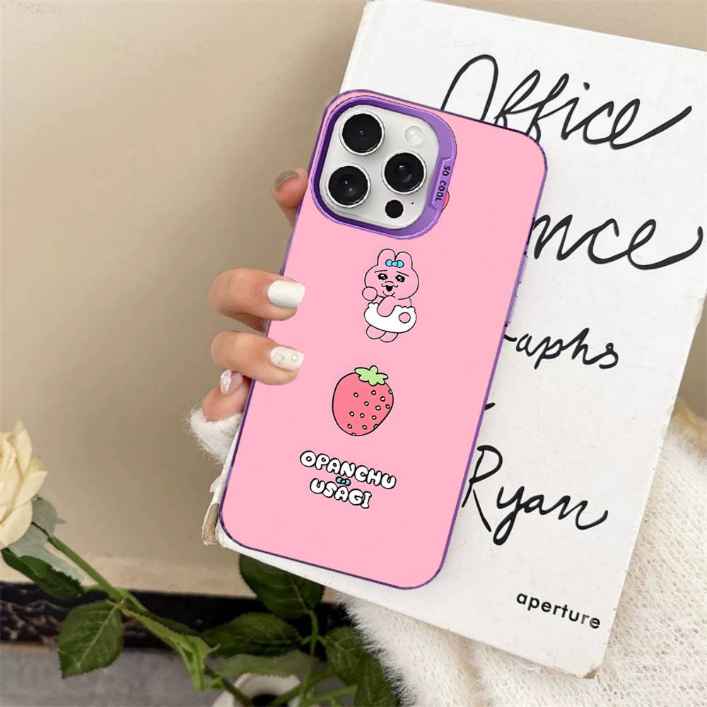 

O-Opanchu U-Usagi Phone Case For iPhone 16 15 14 13 12 11 Pro Max 17 Plus Colorful Cover iPhone 14