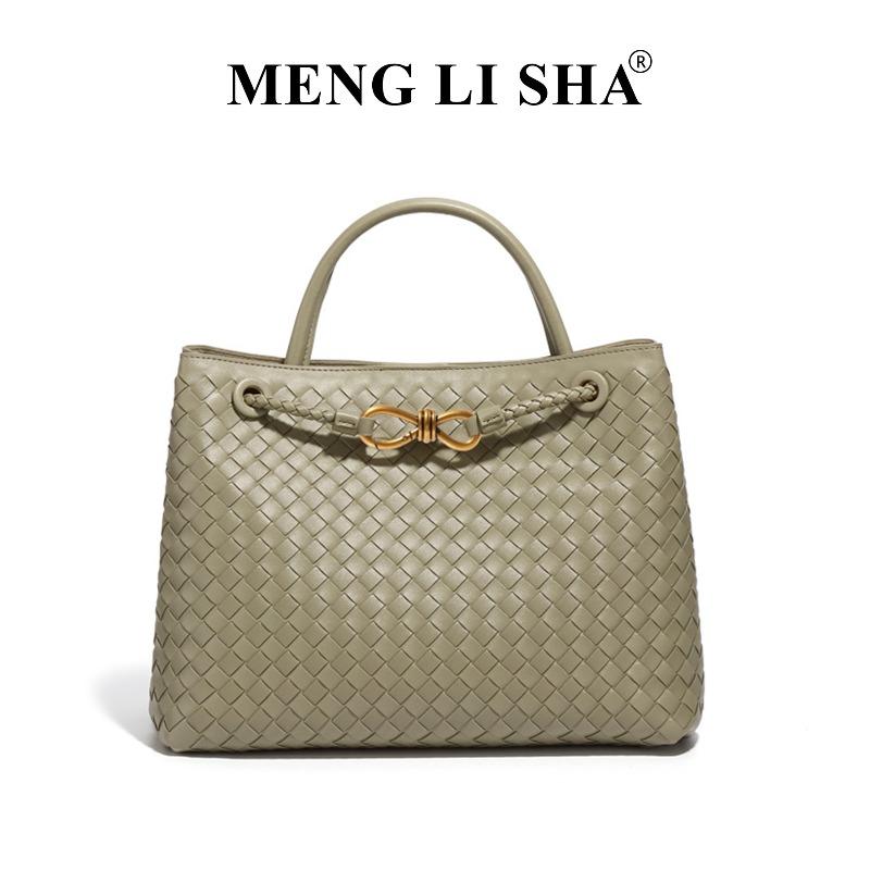 New stylish and simple hand-woven bag commuter versatile large capacity shoulder crossbody portable tote bag