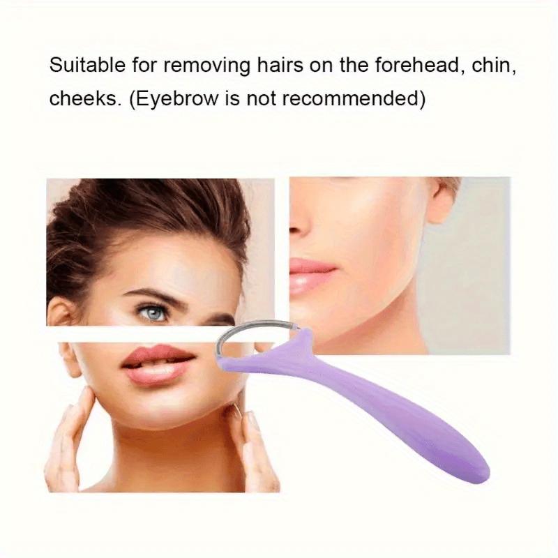 1pc Blue or Purple Portable Facial Hair Remover - Fragrance-Free, Hypoallergenic, High-Quality, No Power Needed for Forehead