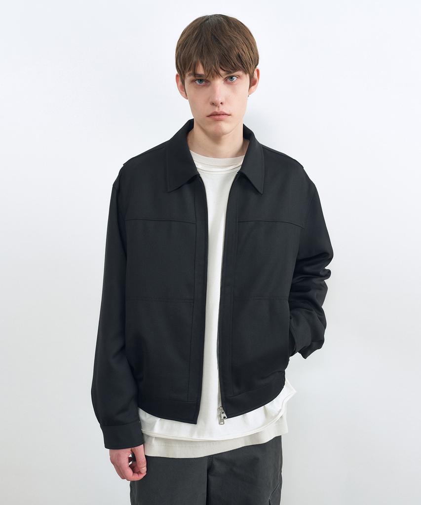 Insilence Venetian Wool Blouson Black