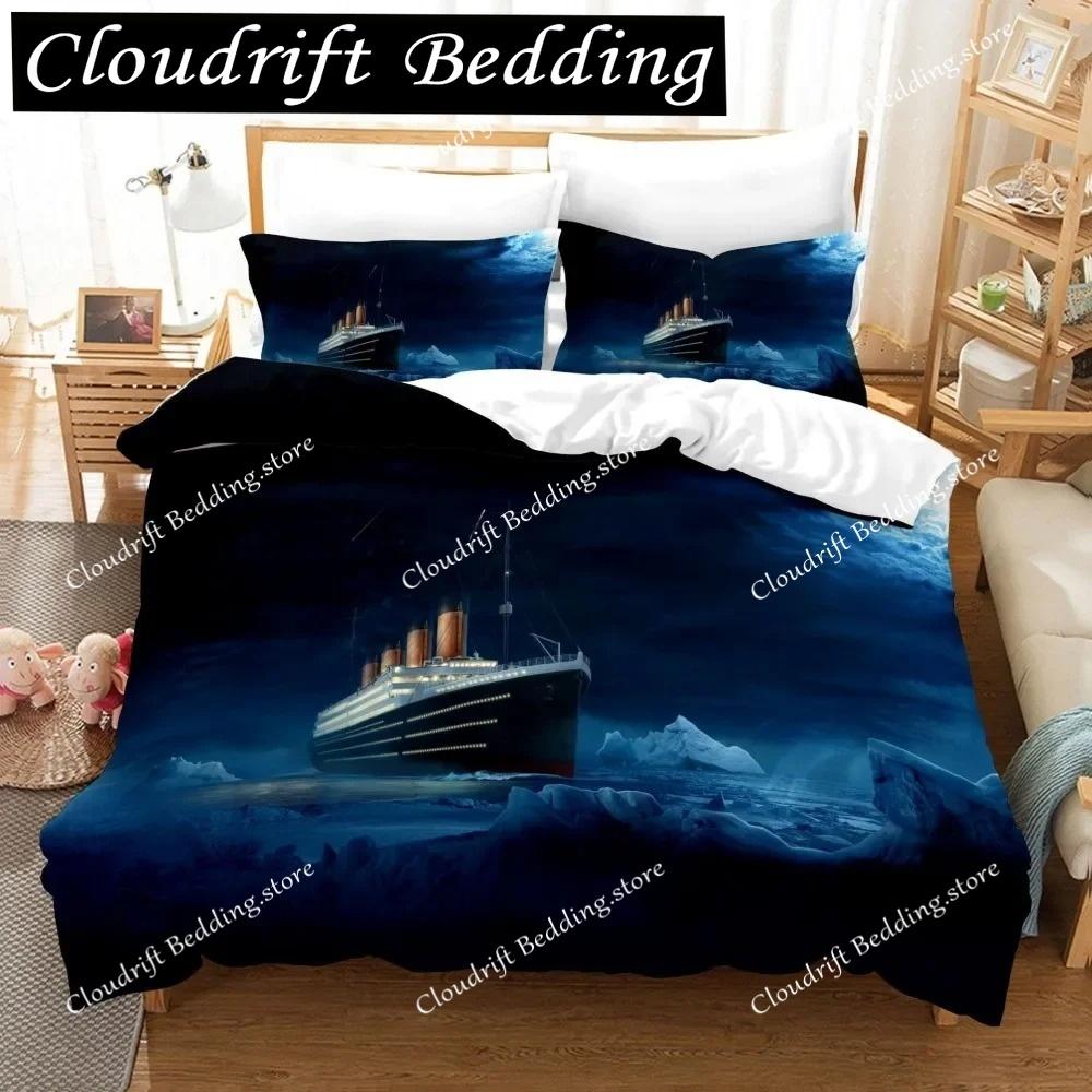 Design Titanic Jack and Rose Bedding Set Romantic Lover Movies Duvet Cover Sets King Queen Twin Size Couple Gift Bedclothes