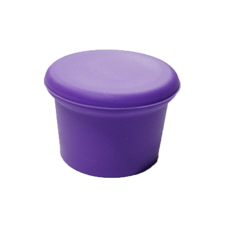 Customizable Silicone Wine Bottle Stopper - Red, Round Cap & Seal