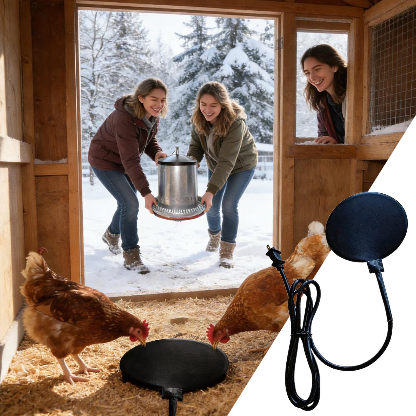 

Chicken Waterer Heater Anti-Freeze Poultry Drinking Equipment Chicken Waterer Heater For Winter For Farm Coops Duck Rooster China Mainland