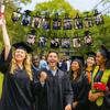 12th Grade Congrats Grad Banner Celebrate Photo Frame Hanging Flag University Graduation