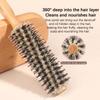 4 Style Wood Handle Round Rolling Brush Straight Twill Hair Comb Boar Bristle Round Barrel Hair Curling Brush Hairdressing Tool
