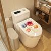 Colored Flower Wall Stickers Bedroom Living Room Corridor Entrance Background Floral Wall Stickers Bathroom Cabinet Ceramic Tile Decoration Decal
