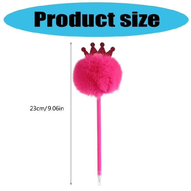 Furry Pom Ballpoint Pen 0.7mm Pen Point for Student Adult Funny Ballpoint Pen for Writing Journaling Office Writing Tool