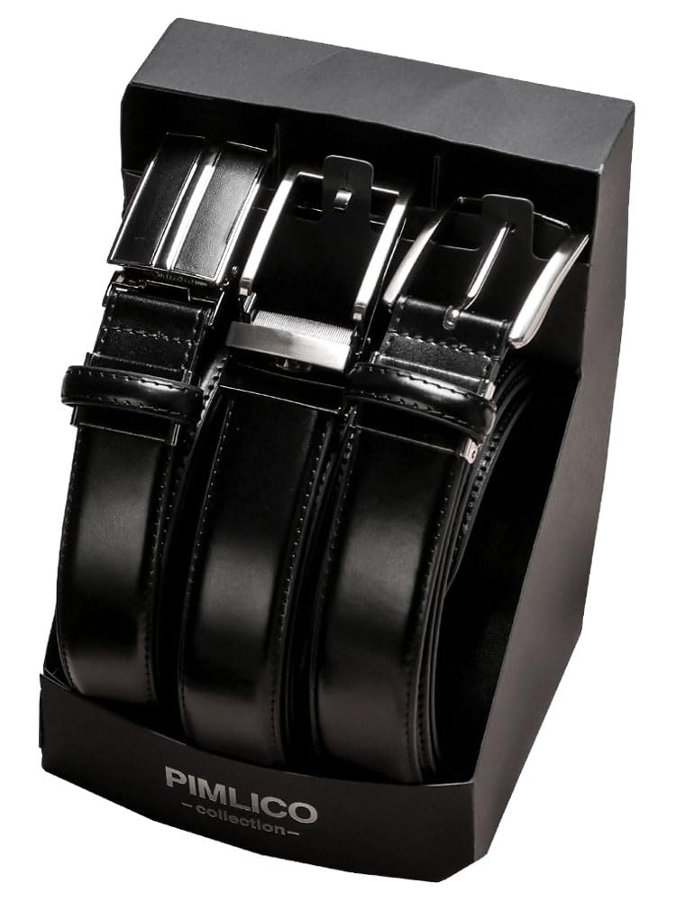 [PIMLICO] Pimlico [WEB Exclusive] Smooth Cowhide Business Belt 3-Piece Set 3BELT01 A130cm