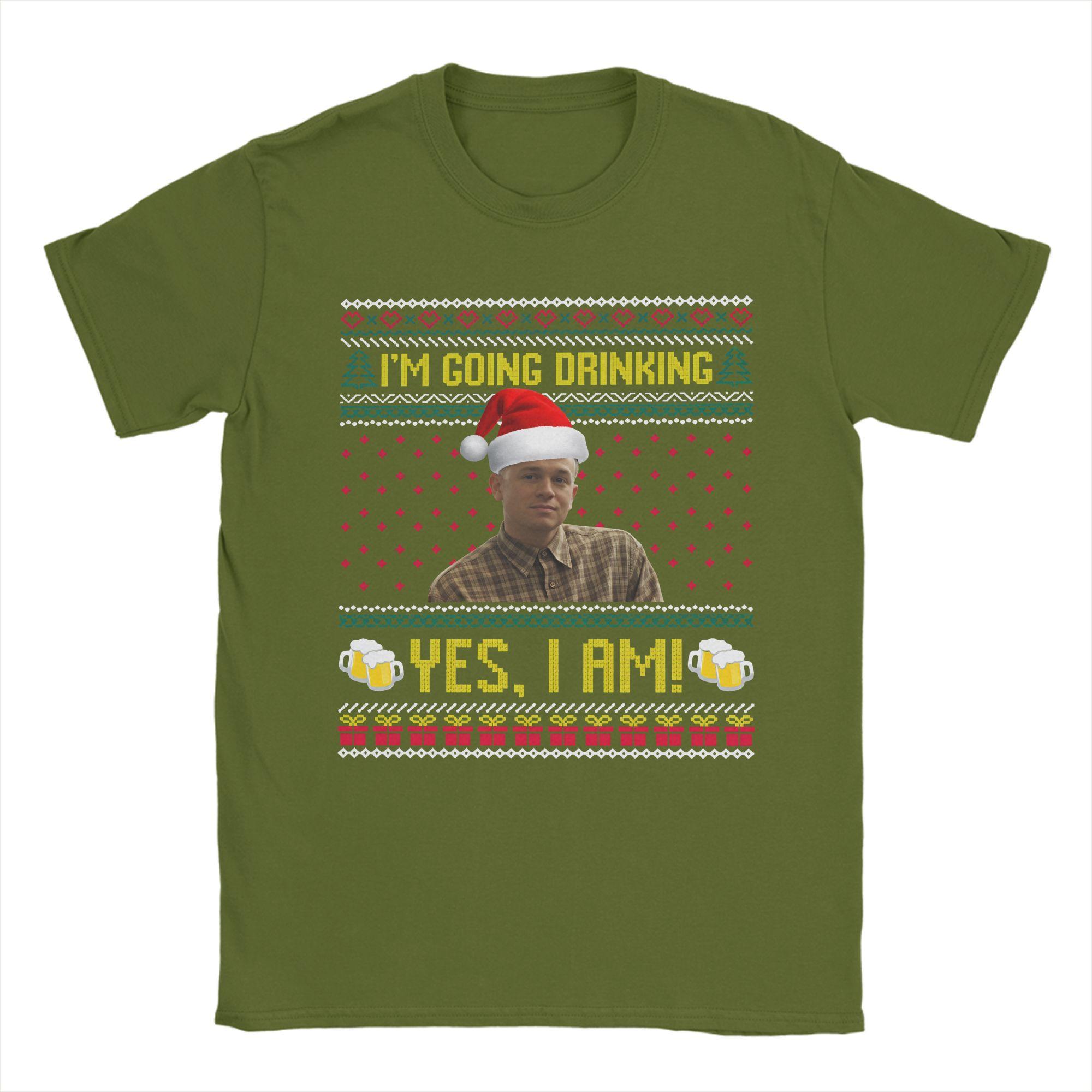 

Men Women New Arrival Charlie Hunnam Ed Gein Im Going Drinking Yes I Am Christmas T Shirt Tee 100% Cotton T-shirts Clothes 4XL
